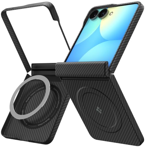 Spigen Air Skin Aramid MagFit Hülle für Samsung Galaxy Z Flip 8 -Schwarz
