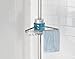 mDesign 0391MDBA Bathroom Shower Storage Constant Tension Corner Pole Caddy