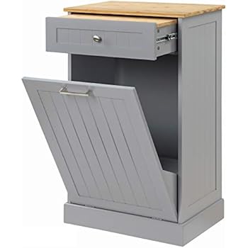 Amazon Com Tilt Out Trash Cabinet By Seven Oaks Gray Office