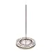 Hosley Round Aluminum Incense Burner/Holder Sticks, 4.50 Diameter.Tibetian Style Aluminum Incense Holder. Ideal Gift for Aromatherapy, Zen, Spa, Vastu, Reiki Chakra, Votive Candle Garden Settings
