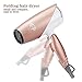 JINRI Hair Blow Dryer 1875W Dual Voltage Lightweight Foldable Travel Dryer Negative Ionic Ceramic 2 in 1 Heat Speed with Lower Noise Professional Dryer (Pink)