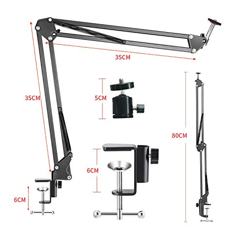 Anivia Webcam Stand,Webcam Clamp Mount Suspension Scissor Tripod Stand Holder Camera arm for Webcam W8 W5 C922 C930e C930 C920 C615