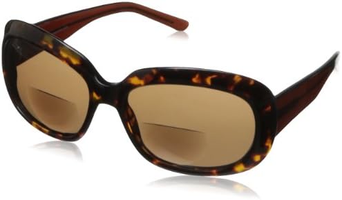 Matte Black Doll Bifocal Sun-275 Rectangular Reading Glasses,Tortoise,2.75