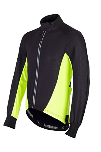 image for Maks Thermal Cycling Jersey Long Sleeve Snow Water Reflective Windproo