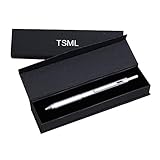 TSML 4-in-1 Multicolor pen - Metal Cased Multifunction Pen - Black Ball Pen, Blue Ball Pen, Red Ball Pen and 0.5mm Mechanical Pencil (Silver)