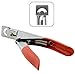 Pedicure Manicure Tool Acrylic False Nail Clipper Cutter - red