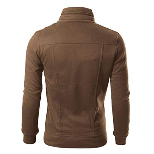 Clearance!Fashion Menâ€˜s Slim Pure Standing Collar Designed Lapel Cardigan Coat Jacket