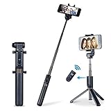 Apexel Selfie Stick Bluetooth Monopod with Foldable Tripod Stand and Remote Control Extendable Aluminum Alloy 360 Rotation Phone Holder for iPhone 6S Plus 7 Plus 8 Plus Samsung S8 S7 S6 Edge