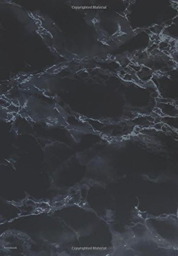 Notebook: Black Marble Cover, Composition Notebook, 7 x 10, 120 Page, College Ruled, Matte Cover Paperback – January 27, 2017