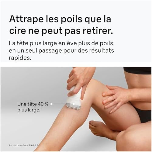 Epilateur Electrique Femme Silk Epil 7 7-441, Gris et Blanc