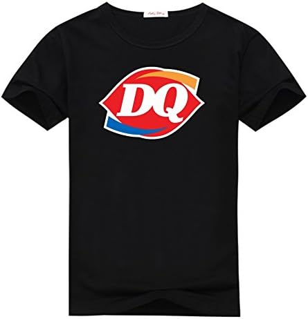 Zomicky Dairy Queen Graphic Mens Classic Cotton T-shirt Top XXXL Black
