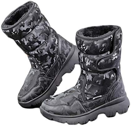 [Yj6x] レディース スノーブーツ 裏ボア 防寒靴 カモフラージュ クッション性 滑り止め 厚底 雪用 保暖 コンフォートシューズ 雪用ブーツ 冬靴 ショート ブーツ 冬用 スノーシューズ 防水 防滑 防寒 履き心地 キッズ ジュニア 親子 スノトレ