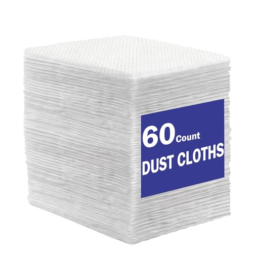 Flintronic 60 Count Dry Sweeping Cloths Pads, Floor Dust Remove Pads, Duster Refills Mop Pad for Floor Cleaning Mopping