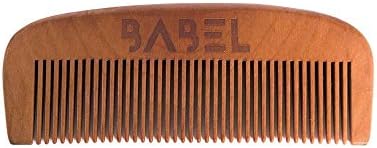 Babel Alchemy Handcrafted Pear Wood Beard Comb, Retail Packaging
