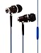 Symphonized NRG Premium Genuine Wood in-Ear Noise-isolating Headphones|Earbuds|Earphones with Microphone - Midnight Blue
