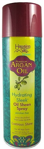 Hawaiin Silky Argan Oil Hydrating Sleek Sheen Spray 15 oz by Hawaiin Silky