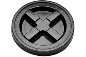 Leaktite LD5GRLBK006 Screw-Top Lid for 3 & 5 Gl Blk Pk06, 3.5 to 5GL, Multi