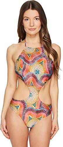 Agua De Coco by Liana Thomaz Women's Brazilian Cut Out One-Piece Cestaria Swimsuit