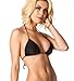 THE MESH KING COQUETA Brazilian Bikini Triangle Top Non Padded Sexy Swimwear BLACK-SMALL