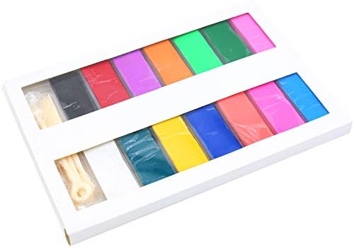 26 Pcs Colored Blocks Polymer Clay Soft Craft Oven Bake Modelling Clay with Accessories DIY Clay for Children,1.6LB