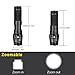 Sunperlon Brightest LED Tactical Flashlight CREE Zoomable Adjustable Focus-5 Modes 800 Lumens-Waterpoof Outdoor Torch with Rechargeable 18650 Lithium Ion Battery and Charger