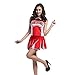 Ladies Sexy Varsity High School Cheer Girl Sexy Cheerleader Costume Uniform Halloween Fancy Dress Costume