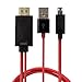 MHL Adapter - NOOT® 2M/6Feet MHL Micro USB to HDMI 1080p HDTV Adapter Cable for Samsung Galaxy S5 SM-G900 | Galaxy S4 i9500 | Galaxy S3 i9300 | Galaxy Note 3 N9005 | Galaxy Tab 3 8.0 | Galaxy Note Pro 12.2 [Not Compatible with Note 4 | Tab 3 7.0 | Note 10.1 | Note 3 N9008V]