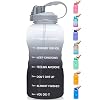 Venture Pal Large 1 Gallon/128 OZ (When Full) Motivational BPA Free Leakproof Water Bottle with Straw & Time Marker…