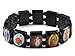 imixlot Wood Beads Small Squares with Pictures Icons of Jesus Mary and More Saints Bracelet Elastic Adjustable Bangles Free Style
