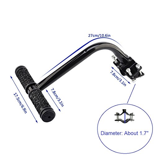 Bicycle Armrest Handrail, YIFAN Bike Child Safety Cycling Rear Saddle Handlebar - Black - Thumbnail 5