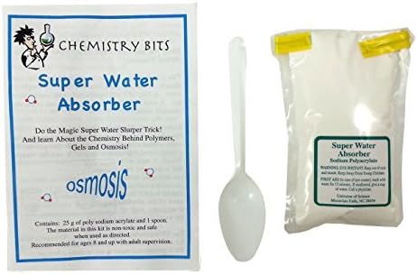 Super Water Absorber with Sodium Polyacrylate - Chemistry Bits Polymer Experiment Kit by Chemistry Bits