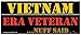 Vietnam ERA Veteran Baseball Cap, Black Hat, Trucker MESH Back, Adjustable Embroidered