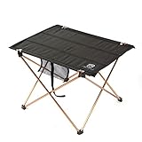 GOGOOUT Portable Folding Camping Table, lightweight Fabric & Alluminum Alloy Sturdy Stable Picnic Table Collapsible, Quick Assembly with Carrying Bag for Outdoor Fishing Travel Hiking Picnic