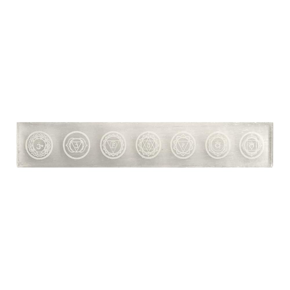 VIE Selenite Charging Plate, Design 01, 15x3cm