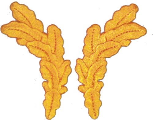 Set of (2) Scrambled Eggs Cap Braid Matching Pair Embroidered Iron On Patch