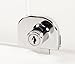 FJM Security 0248-KA, Single Glass Door Lock with Chrome Finish, Keyed Alike