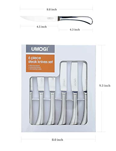 6 Steak+Knives+Set+Stainless+Dishwasher