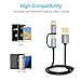 CHOETECH 2-in-1 USB Type C+Micro USB Cable (2-Pack, Straight + Coiled) Charge & Sync Cord Compatible Samsung Galaxy Note 8, S9, S8, S8 Plus,LG G5/V20,Nokia 8/Type C & Micro USB Devices