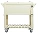 Permasteel PS-203F1-CREAM 80 Quart Patio Cooler with Insulated Basin, CREAM