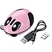 YL-VV@ Super Cute Wireless Optical Cartoon Panda Mouse Rechargeable Mini Wireless Panda Desktop Laptop Mouse Unique Novel Portable Mouse（pink）