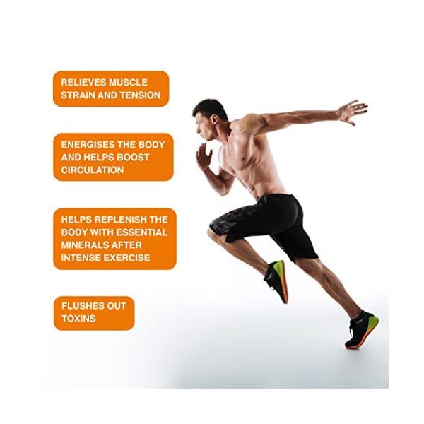 Drsalts 100% Epsom Bath Salts Post Workout Therapy with Rejuvenating Black Pepper Soothe Sore Muscles & Joints 1kg