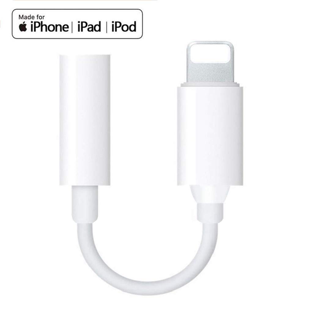 Elettronica 8/8 Plus Cavo per cuffie Splitter Cavo audio Supporto per iOS  12 Adattatore jack per Dongle cuffie per cavo Lighttening per iPhone X  Adattatore per cuffie 3.5mm AUX Earphone per iPhone