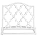Home Basics Cast Iron Moroccan Lattice Cookbook Stand, 10.5x5.5x9 Inches (White)