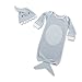Baby Aspen Let The Fin Begin Two-Piece Layette Set, Blue