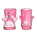 LA PLAGE Girl's Slippers Boots Soft Cute Unicorn Bootie Slippers Plush Slip-on House Shoes Size Toddler 12 US Pink Unicorn