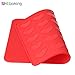 1 Pc 30-Heart Shape Capacity Silicone DIY Macarons Sheet Mat Chocolate Cookie Cake Baking Mold Tray Line Cake Pastry Molds (Red)