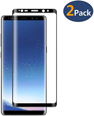 LEDitBe Galaxy Note 8 Screen Protector, [2-Pack][Case Friendly][Anti Scratch][Anti-Bubble] 3D Cured Premium Tempered Glass Screen Protector Compatible with Samsung Galaxy Note 8[Black]