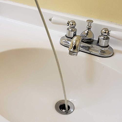 9.8 Ft Spiral Drain Opener Spring Wire Rod Auger Snake Pipe Unclog Sink,Tub, Toilet, Shower, Kitchen, Basins and Pipes
