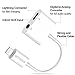 iPhone 8 Lightning Charger Headphone Jack 3.5mm iphone dongle Headphone Audio Adapter 2A Fast Charge Headphone Splitter - Compatible with IOS 11 (no call function or data transfer capability) MOYAGOA