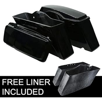 TCT-MT Saddle bags Saddlebags Trunk w/Lid Fit Harley Touring Road King Ultra Street Electra Glide 1994-2013 FXDS-Conv FLHTC FLHTP FLHTCU FLT FLH 2012 2011
